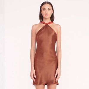 Staud mini cadence dress in clove